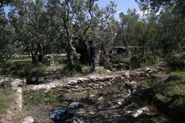 Zeytinliklerin arasında unutulmuş Osmanlı'nın ilk hamamı gün yüzüne çıkm 10