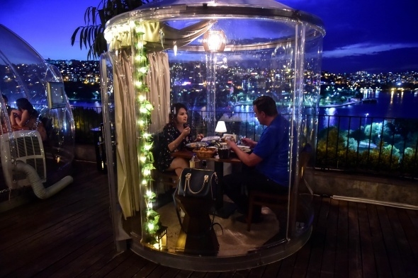 Virüs güvenlikli restoran 14