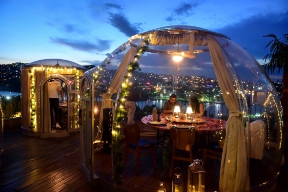 Virüs güvenlikli restoran 9