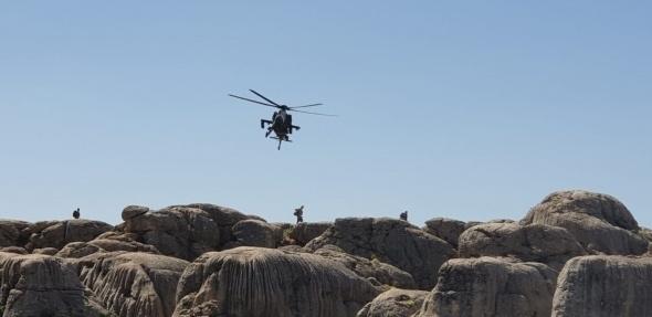 5 teröristin etkisiz hale getirildiği operasyonun görüntüleri paylaşıldı 1
