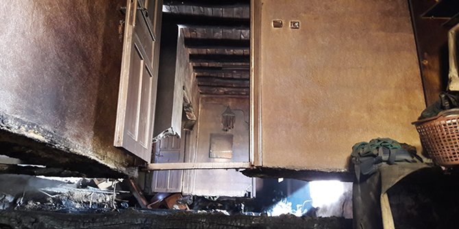 Kahramanmaraş'ta ev yangını korkuttu