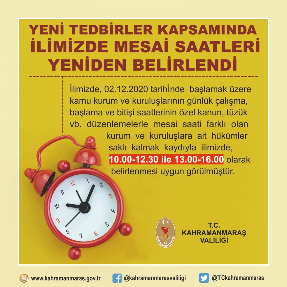 Kahramanmaraş Valiliği yeni tedbir ve kararları açıkladı 5