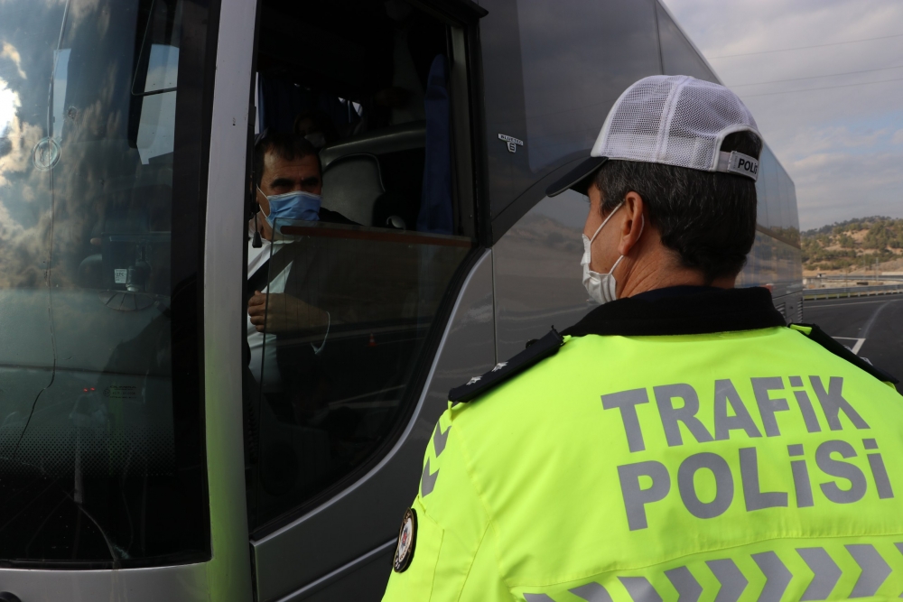 Kahramanmaraş’ta kış lastiği denetimi 2