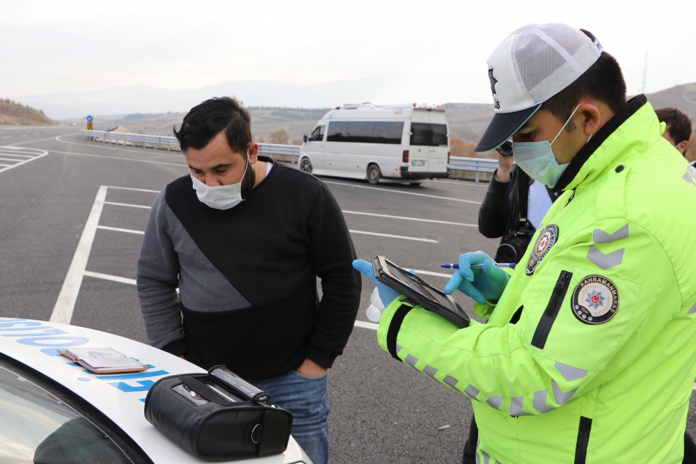 Kahramanmaraş’ta kış lastiği denetimi 6