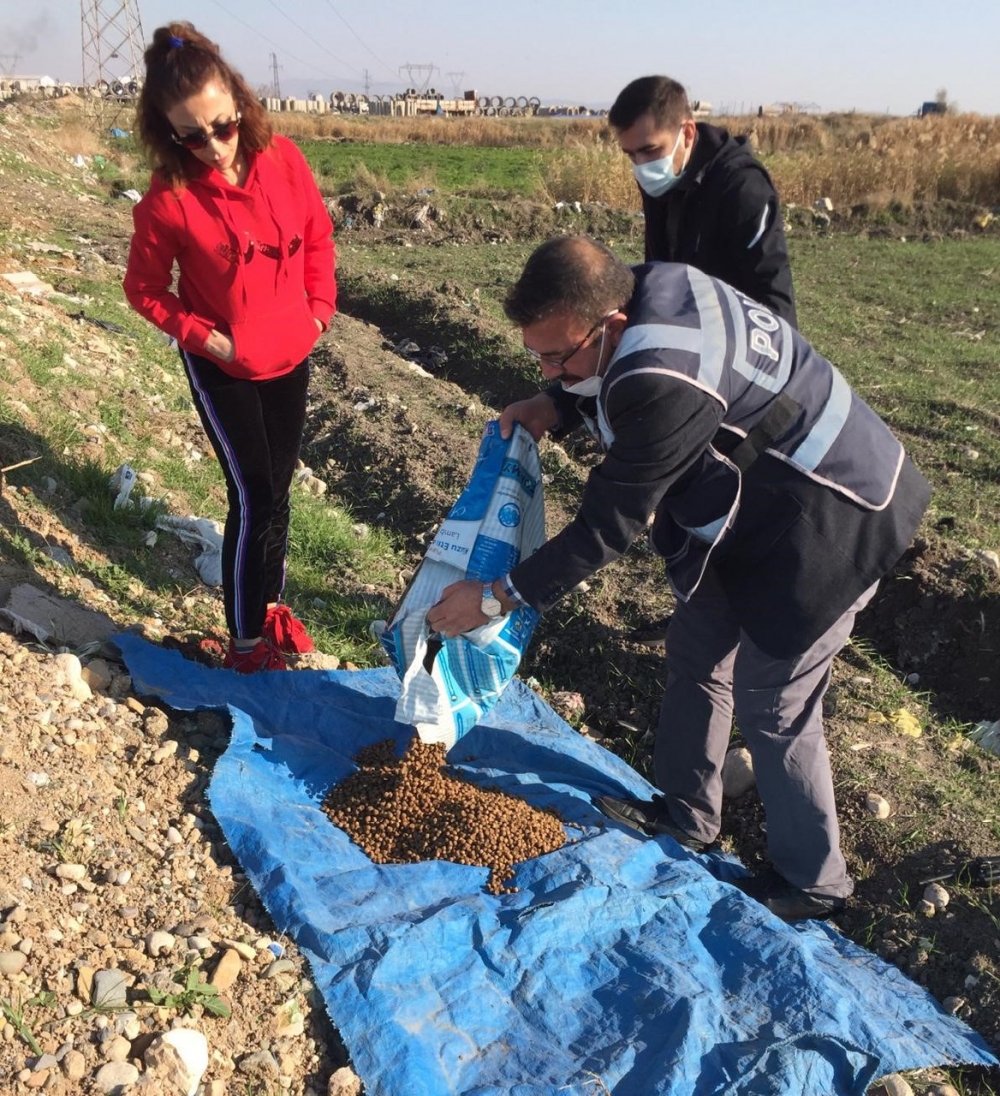 Kahramanmaraş'ta polis ekiplerinden sokak hayvanlarına yılbaşı sürprizi 3