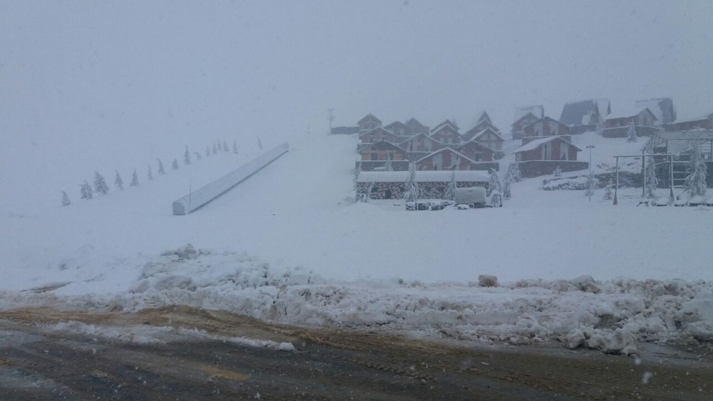 Kahramanmaraş’a beklenen kar geldi 2