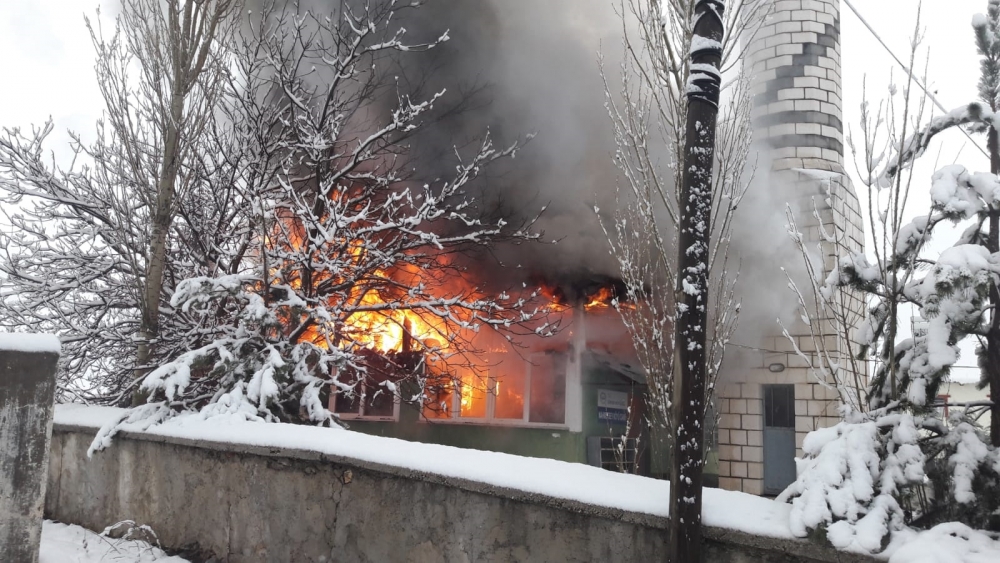 Kahramanmaraş’ta cami yangını 5