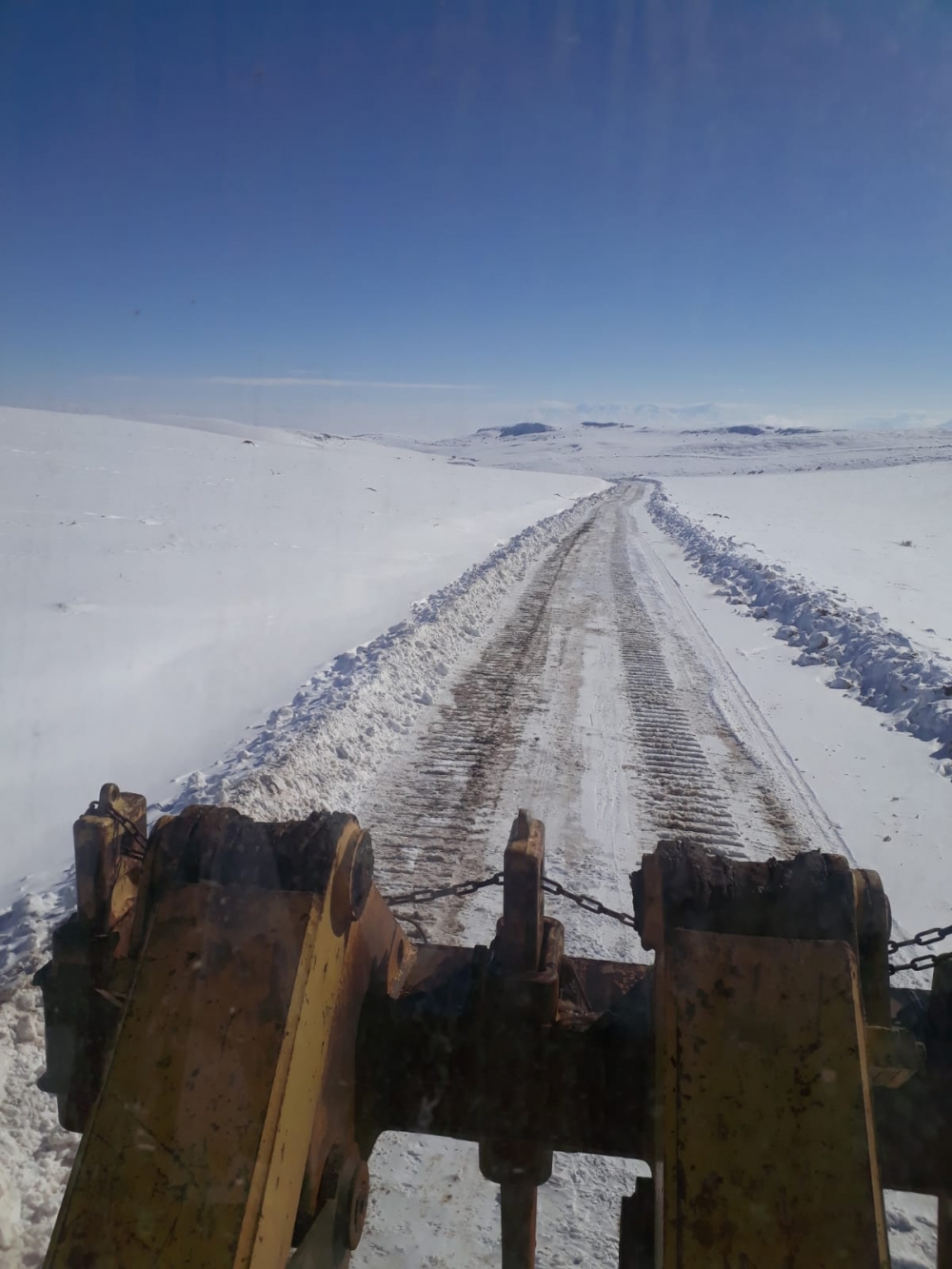 Kahramanmaraş'ın kuzey ilçelerinde karla mücadele 17