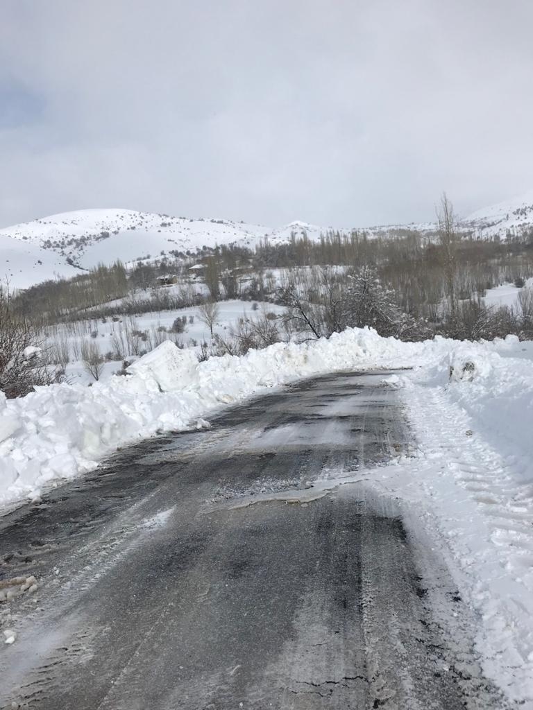 Kahramanmaraş'ın kuzey ilçelerinde karla mücadele 19