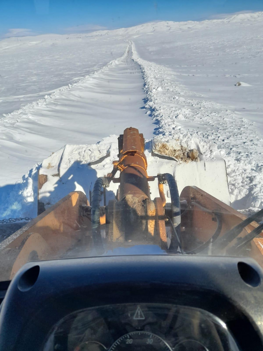 Kahramanmaraş'ın kuzey ilçelerinde karla mücadele 8