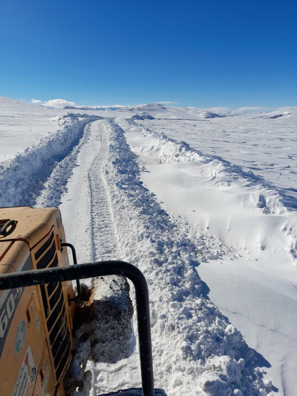 Kahramanmaraş'ın kuzey ilçelerinde karla mücadele 9