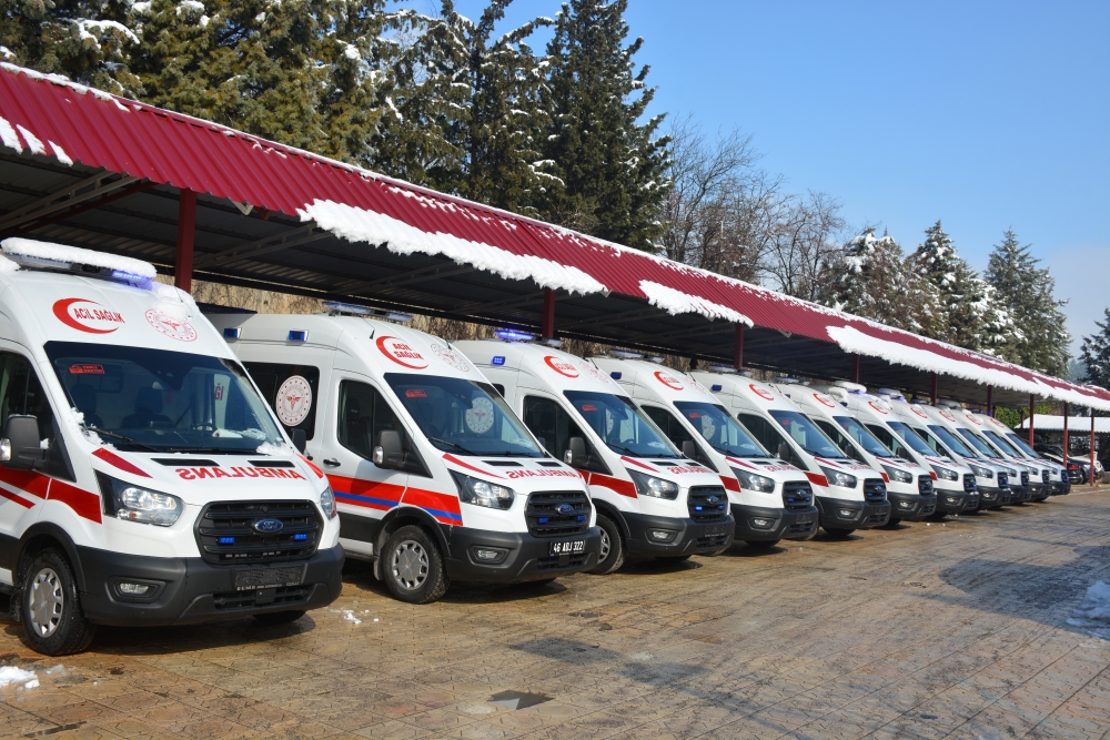 Kahramanmaraş'ta ambulans sayısı 90'a ulaştı 1