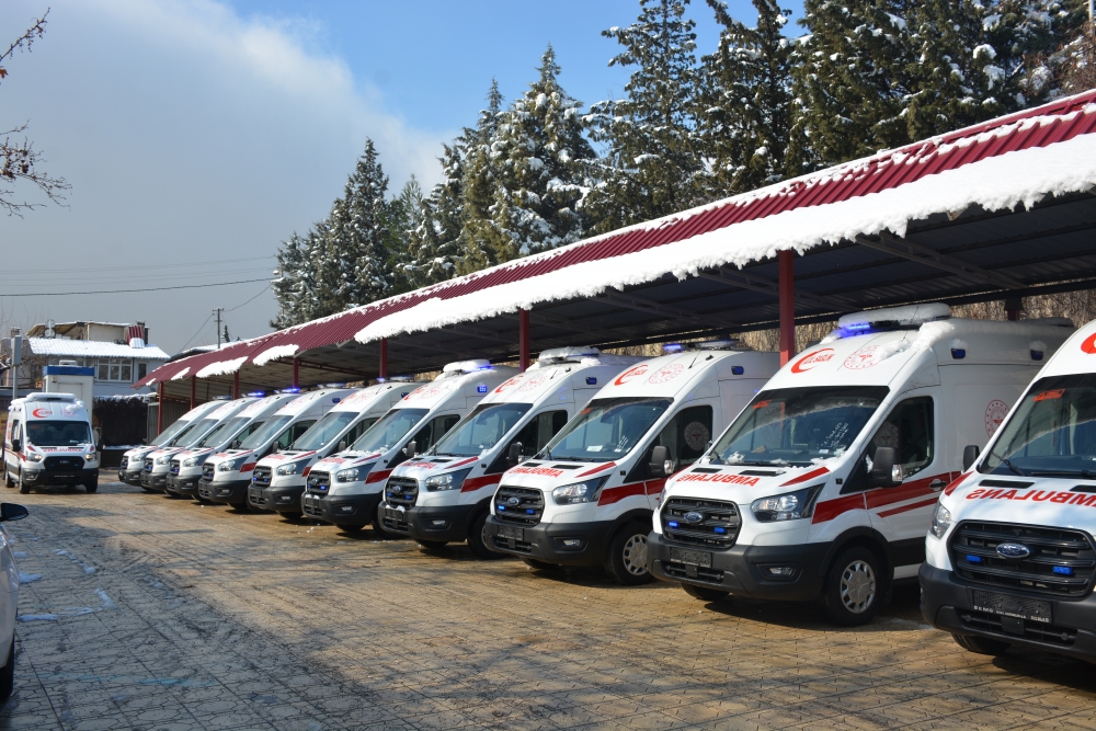 Kahramanmaraş'ta ambulans sayısı 90'a ulaştı 6