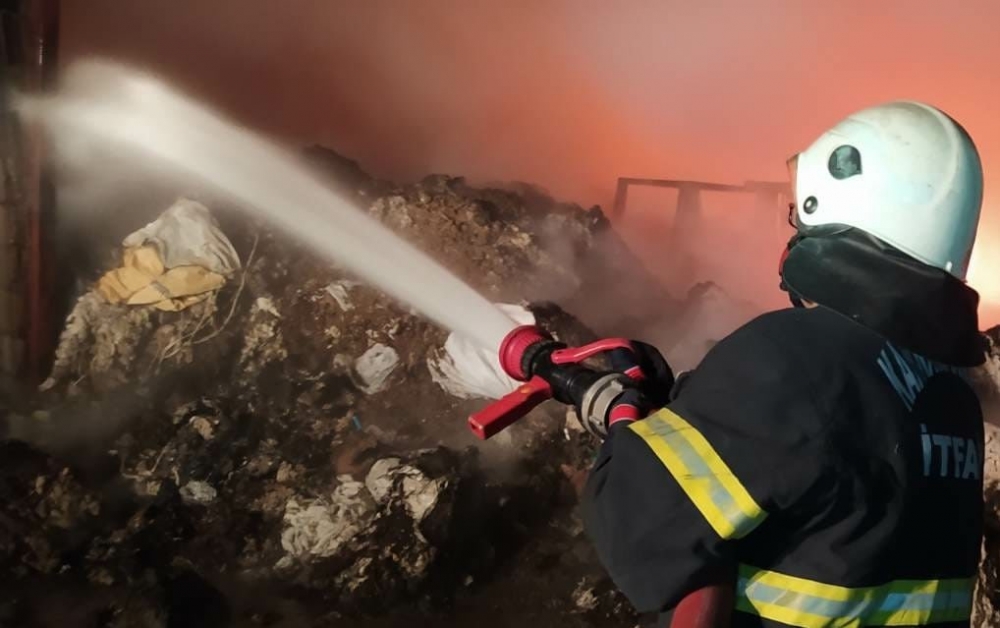 Kahramanmaraş’ta pamuk deposunda yangın 4