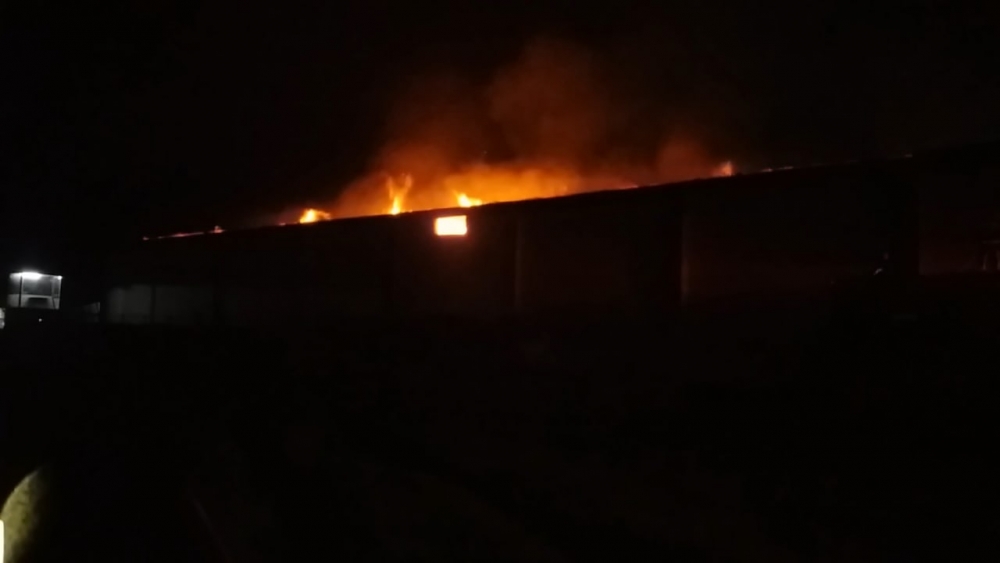 Kahramanmaraş’ta fabrika yangınından korkutan görüntüler 3