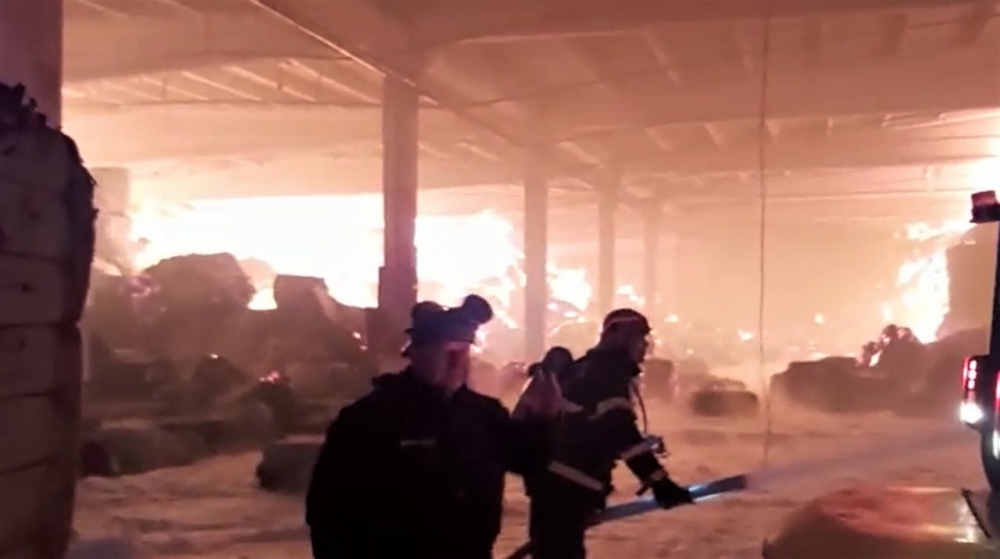 Kahramanmaraş’ta fabrika yangınından korkutan görüntüler 6