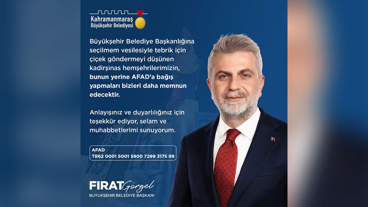 Başkan Görgel’den örnek davranış