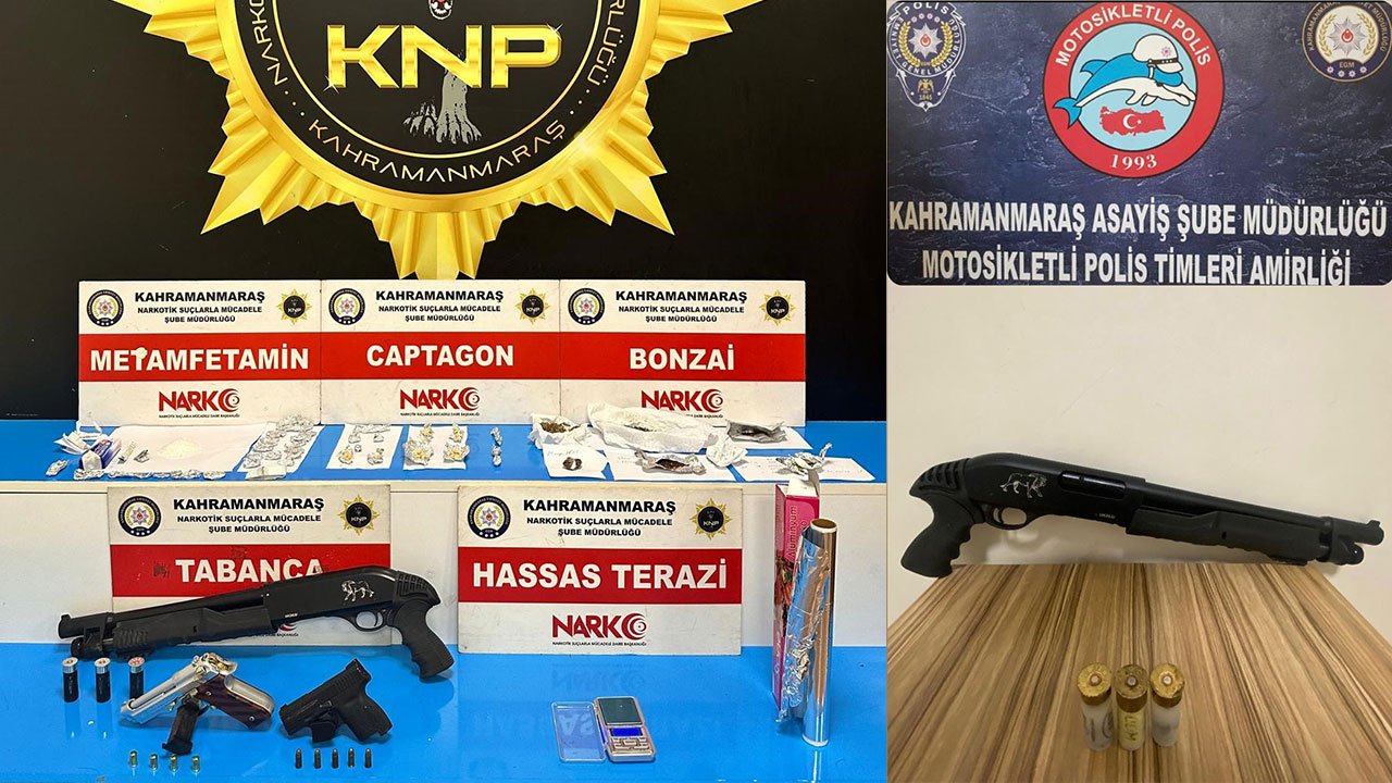 Kahramanmaraş'ta operasyonlarda 140 kişi gözaltında: Suçluların sonu geldi!