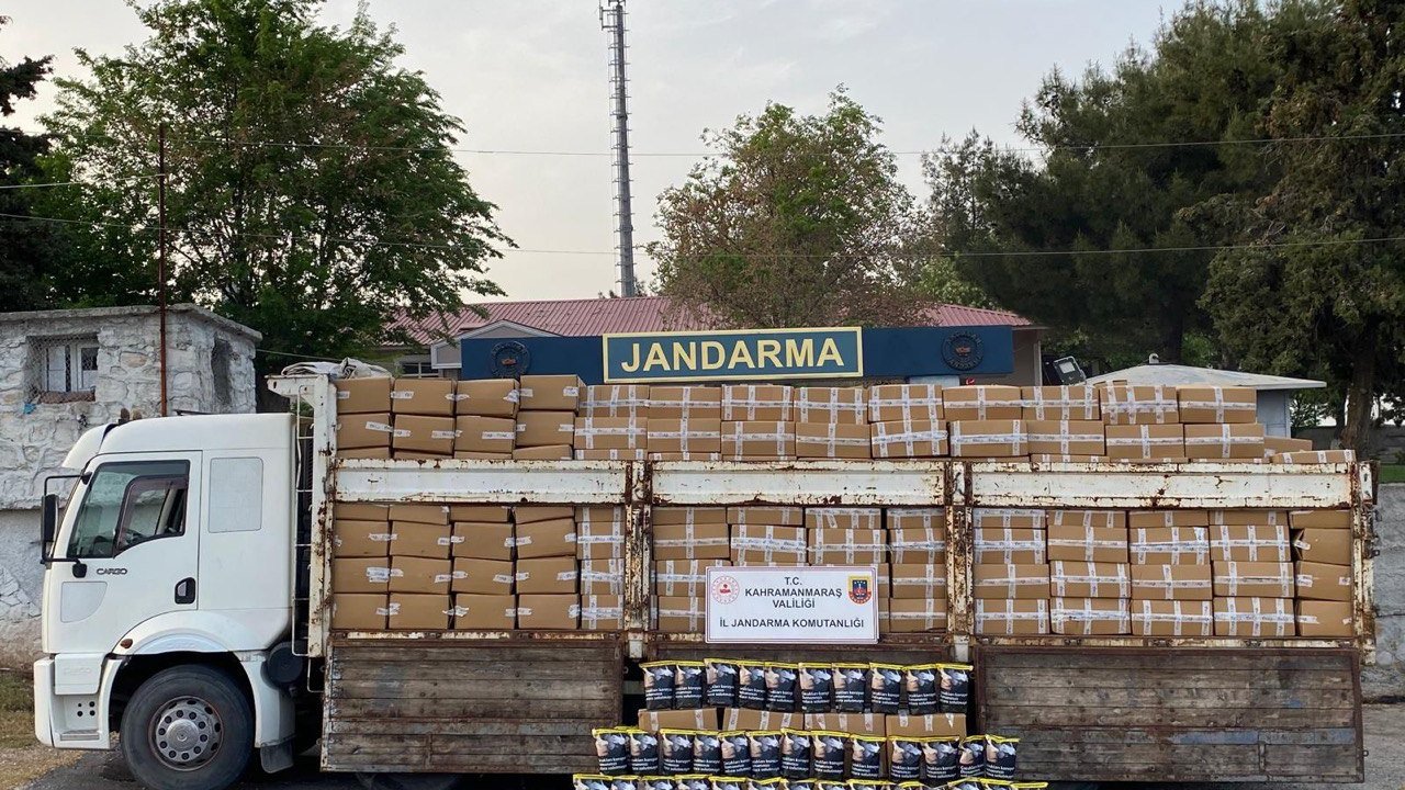 Kahramanmaraş'ta 6 ton kaçak kıyılmış tütün ele geçirildi