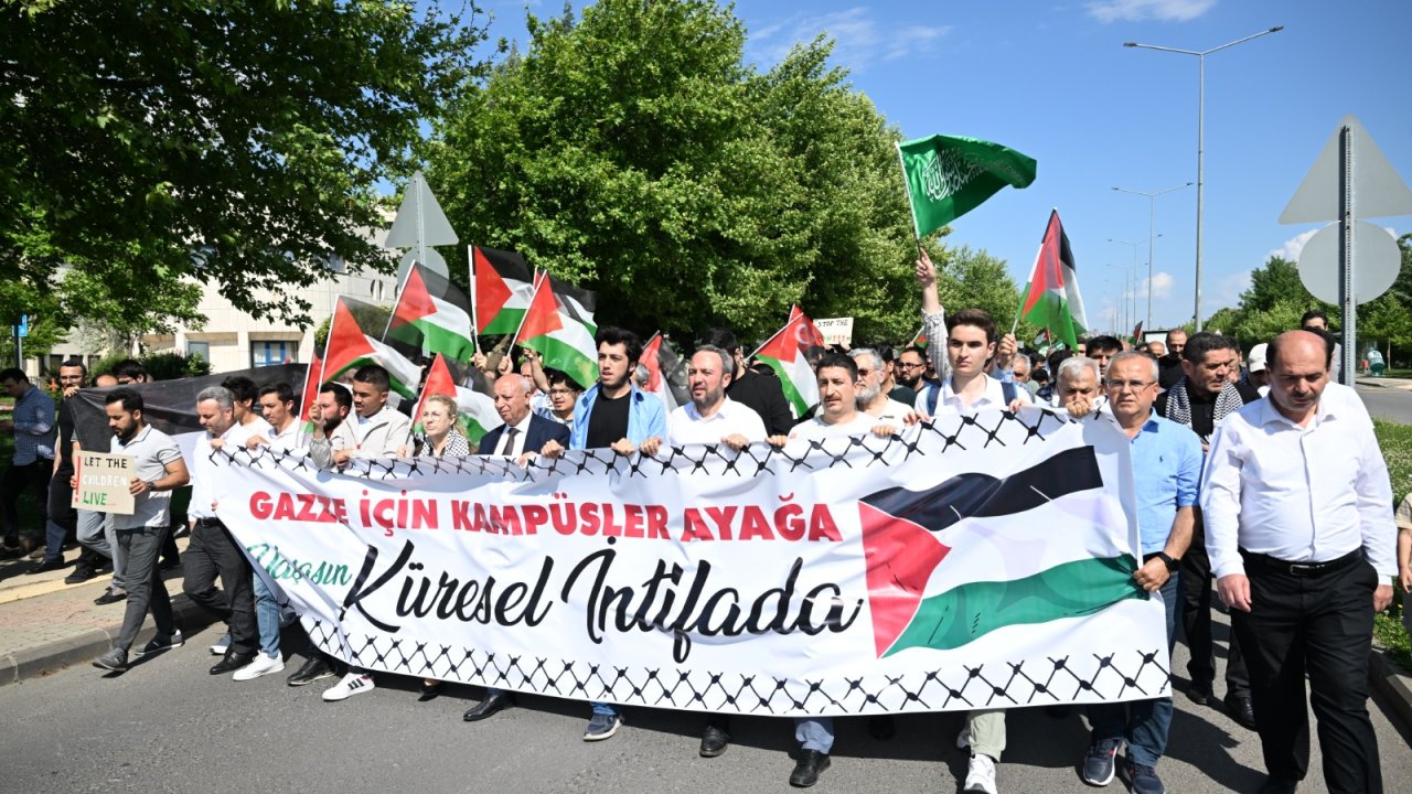 KSÜ’den Filistin için eylem yapan ABD’li öğrencilere destek