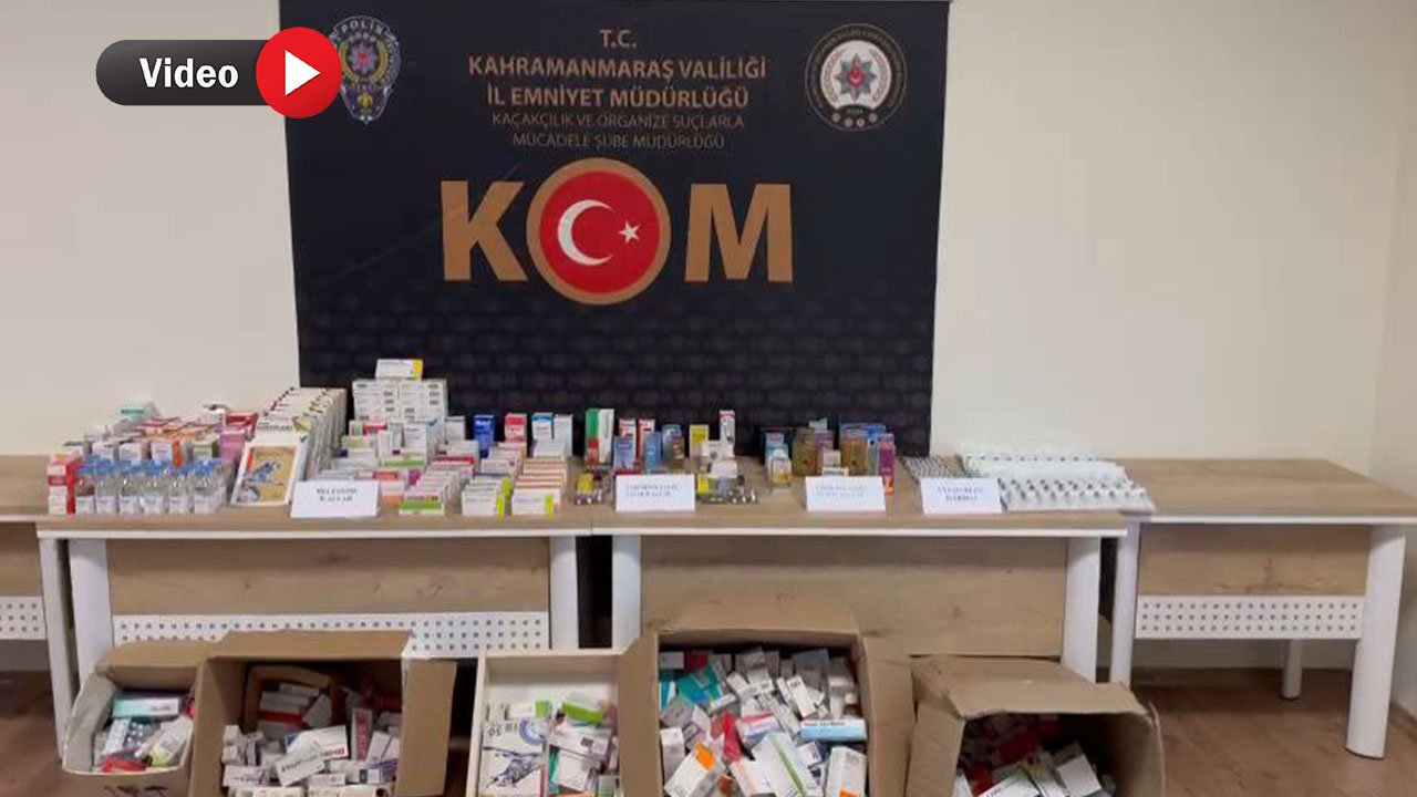 Kahramanmaraş'ta kaçak ilaç ve uyuşturucu bulunan 3 şüpheli yakalandı!