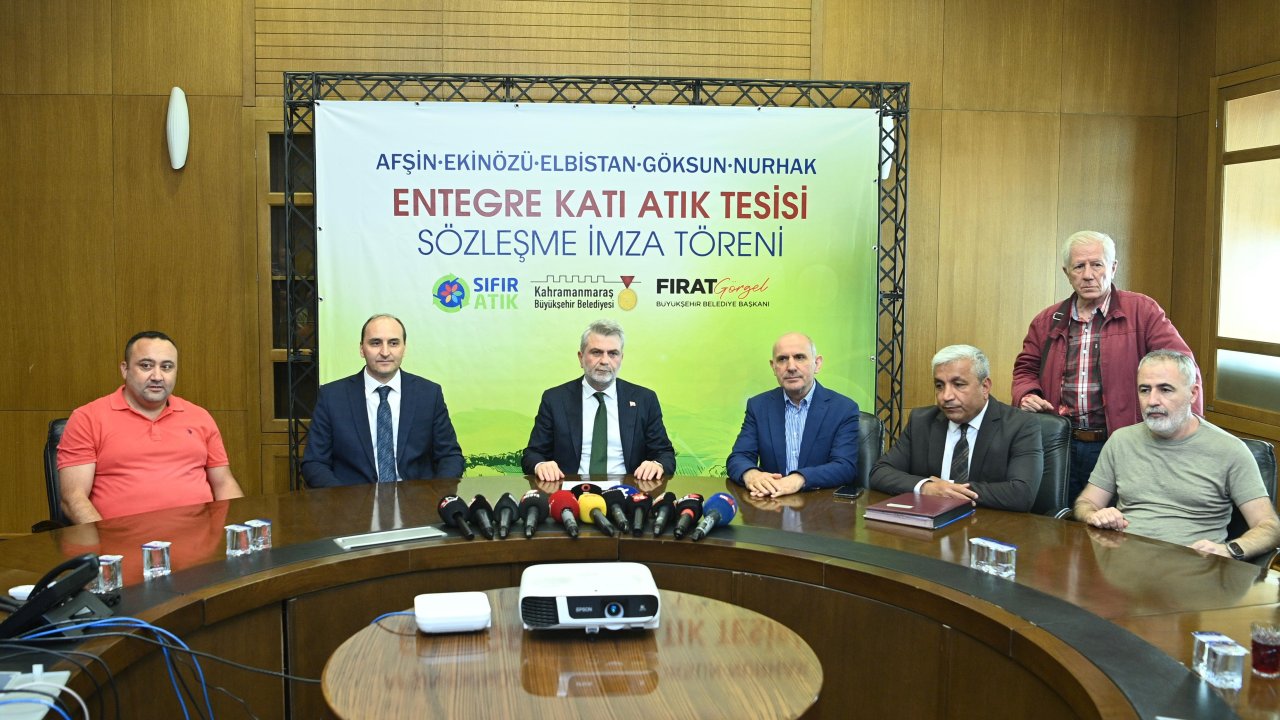 Kahramanmaraş’ta 635 Milyon TL’lik Entegre Katık Atık Tesisi’nde imzalar atıldı