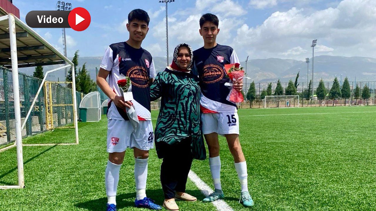 Kahramanmaraş’ta yeşil sahada Anneler Günü sürprizi!