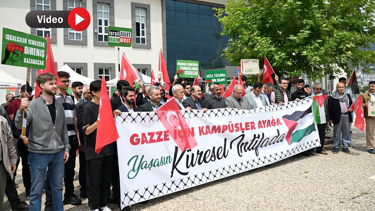 Kahramanmaraş'ta öğrenciler Gazze'ye destek için çadır nöbeti başlattı