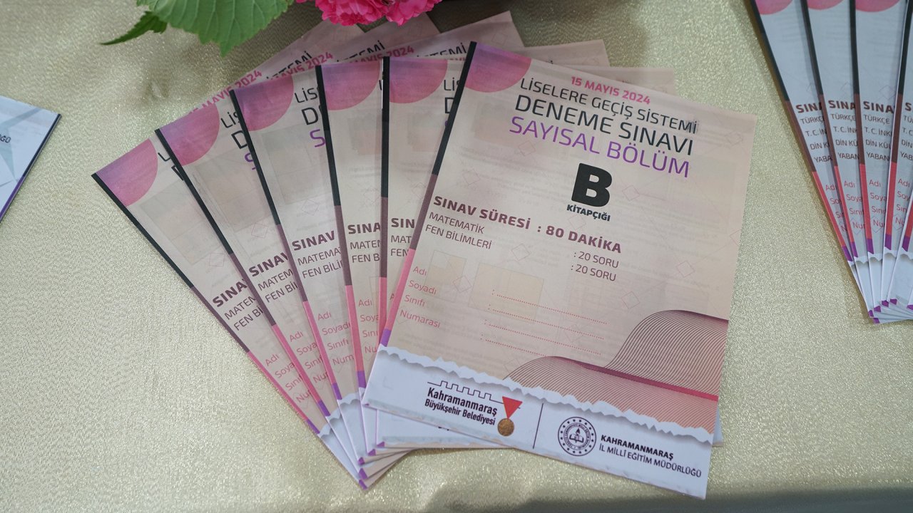Kahramanmaraş'ta 37 bin öğrenciye deneme sınavı fırsatı