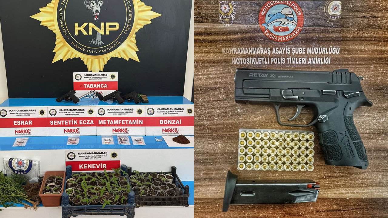 Kahramanmaraş emniyeti harekete geçti: 136 şüpheli yakalandı ve 80'i tutuklandı!