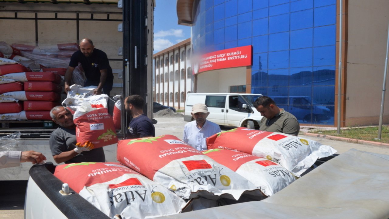 Kahramanmaraş'ta 175 ton soya tohumla dev hibeli destek!