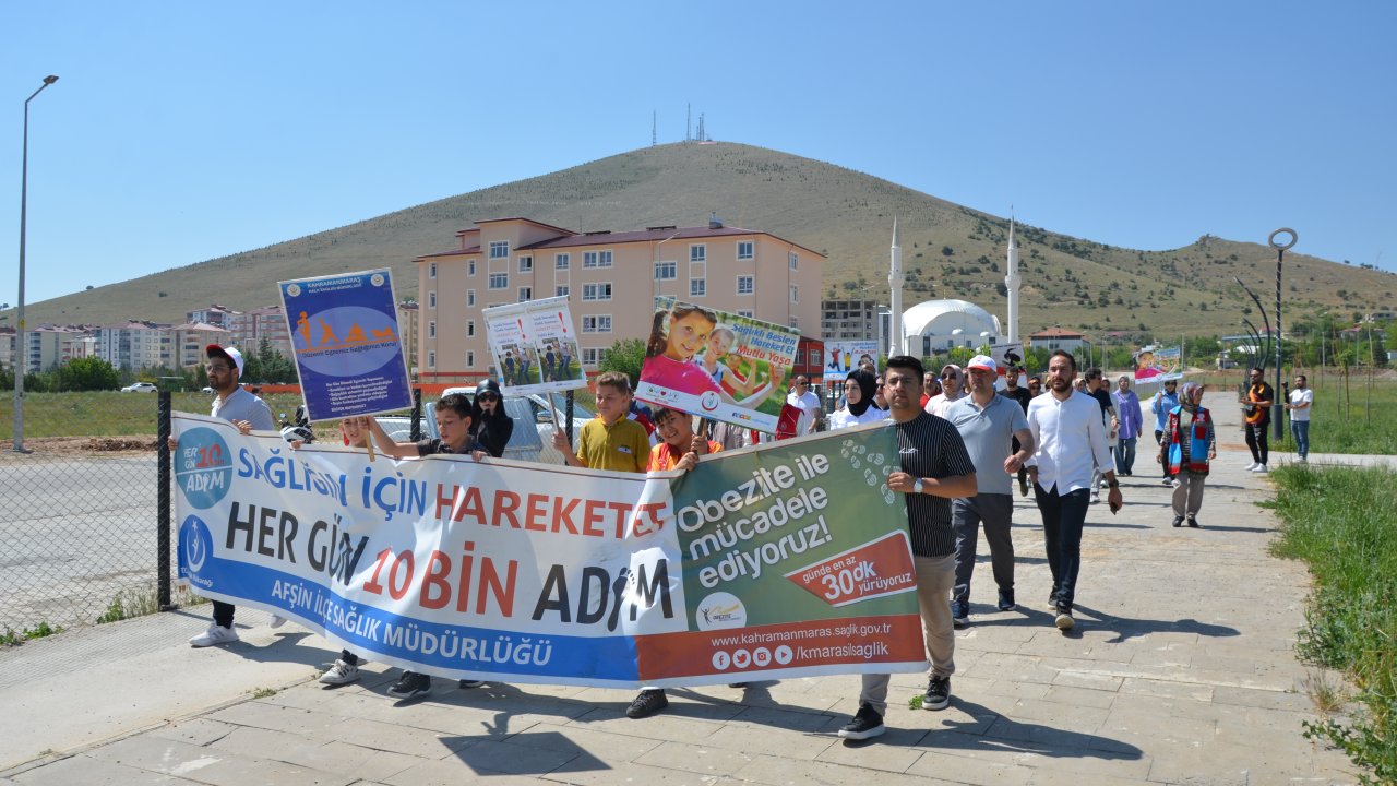 Kahramanmaraş'ta sağlıklı yaşam yürüyüşü düzenlendi
