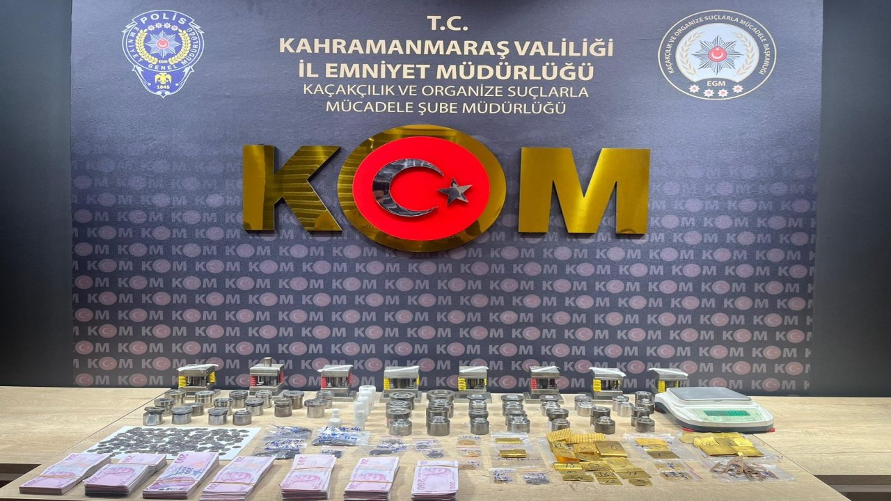 Kahramanmaraş darphane operasyonu: Altınların gramajı ve ayarıyla oynandı!