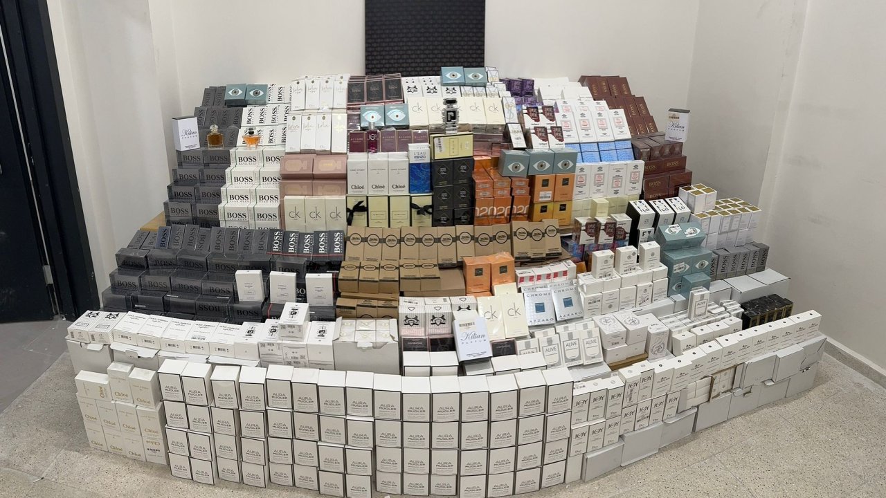 Kahramanmaraş’ta binlerce gümrük kaçağı parfüm ele geçirildi!