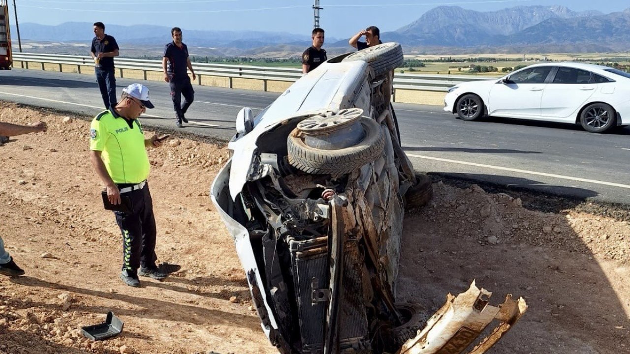 Kahramanmaraş’ta otomobil takla attı: 1 yaralı