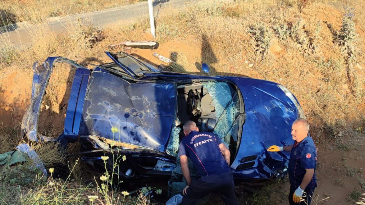 Kahramanmaraş Göksun'da korkutan trafik kazası