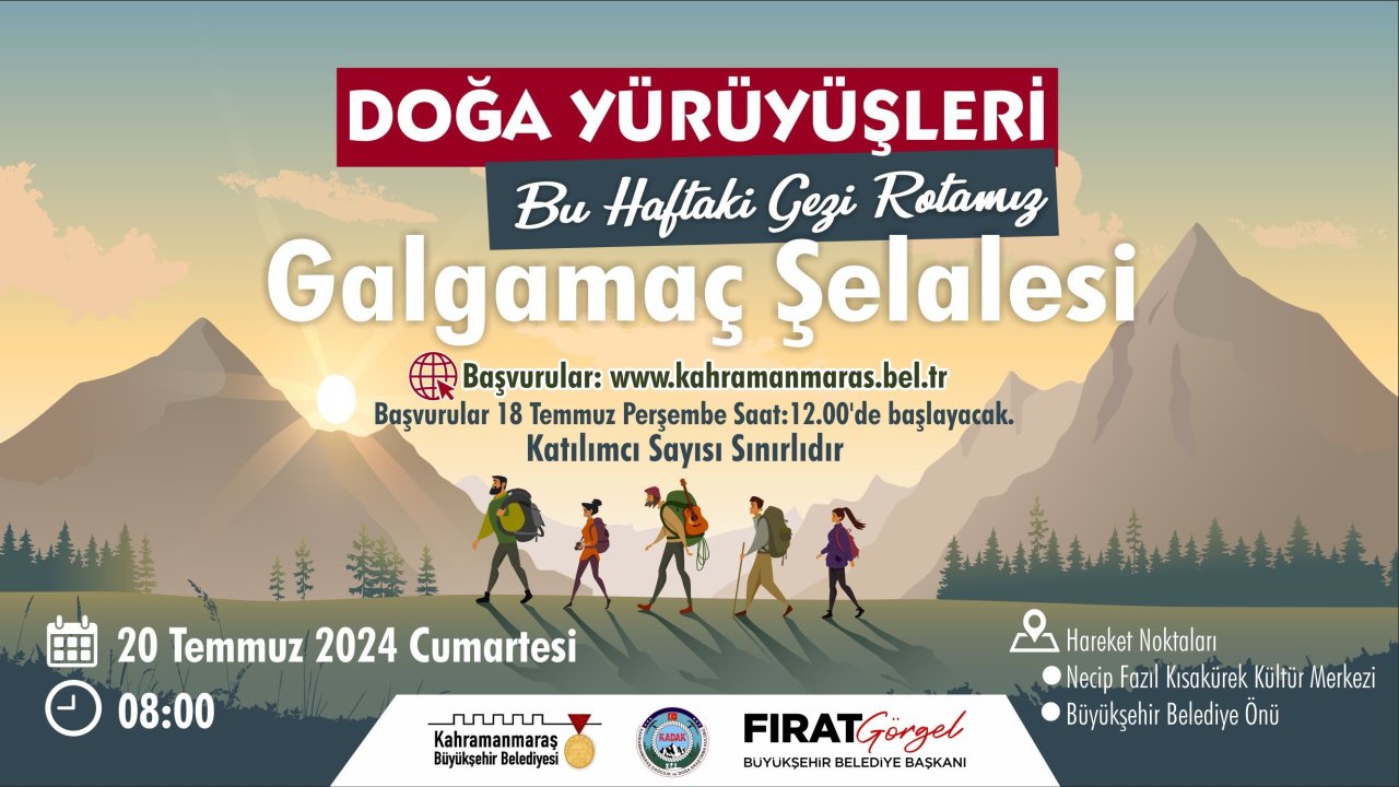 Kahramanmaraş'ta yaz dönemi Doğa Yürüyüşleri başlıyor