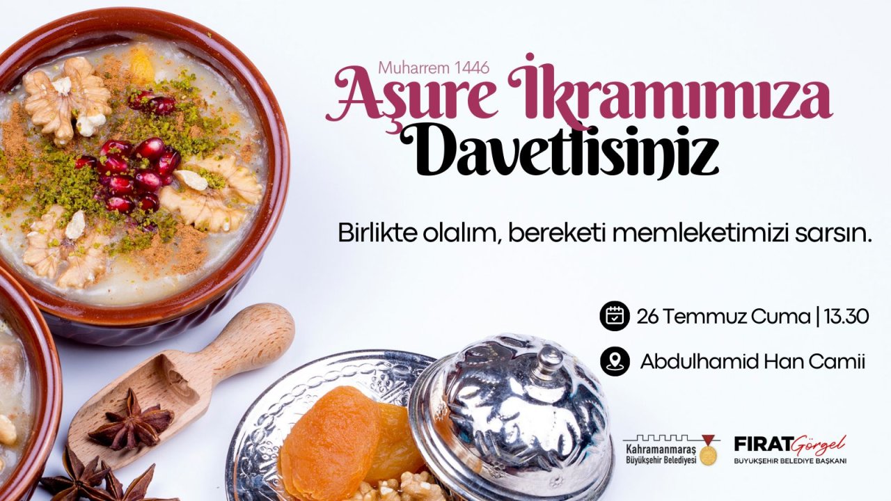 Kahramanmaraş Büyükşehir, 7 bin kişiye aşure ikramında bulanacak