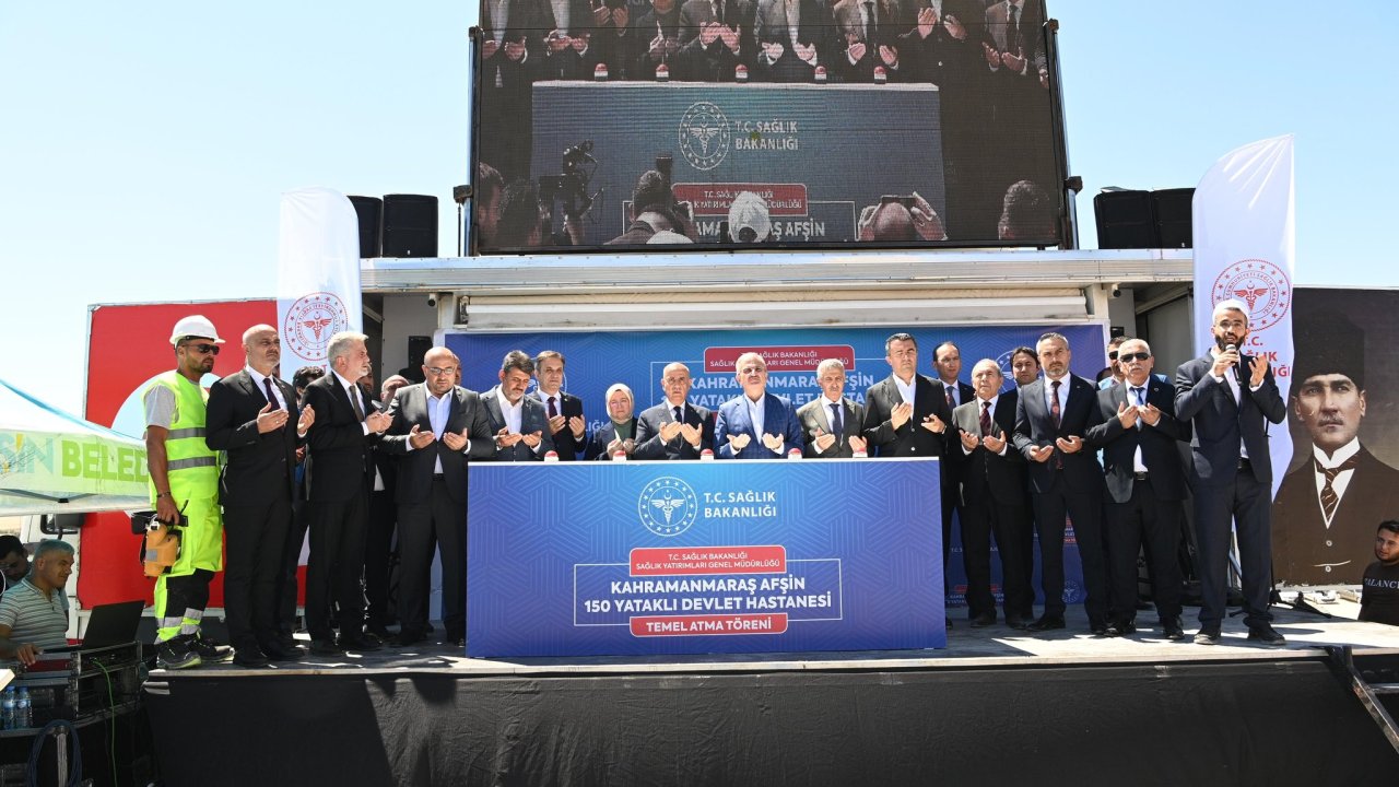 Afşin'de 150 yataklı hastanenin temeli atıldı