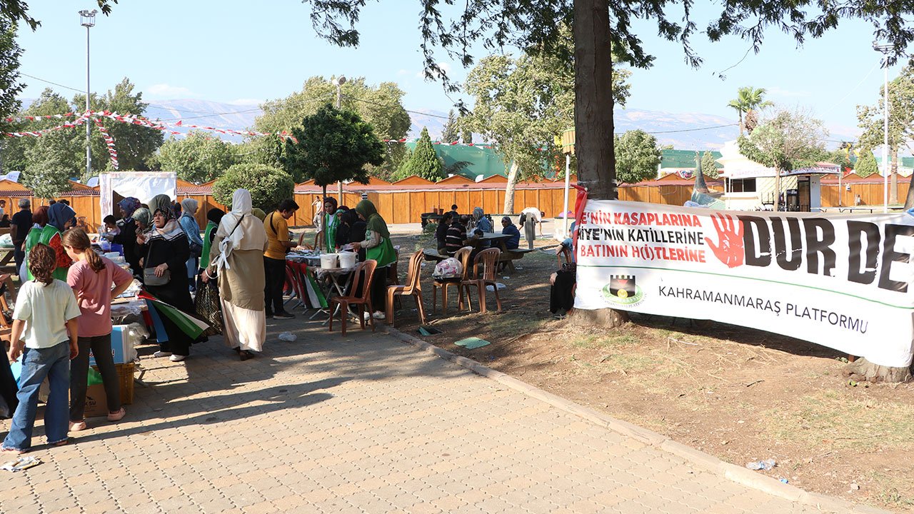 Kahramanmaraş'ta Gazze yararına kermes açıldı