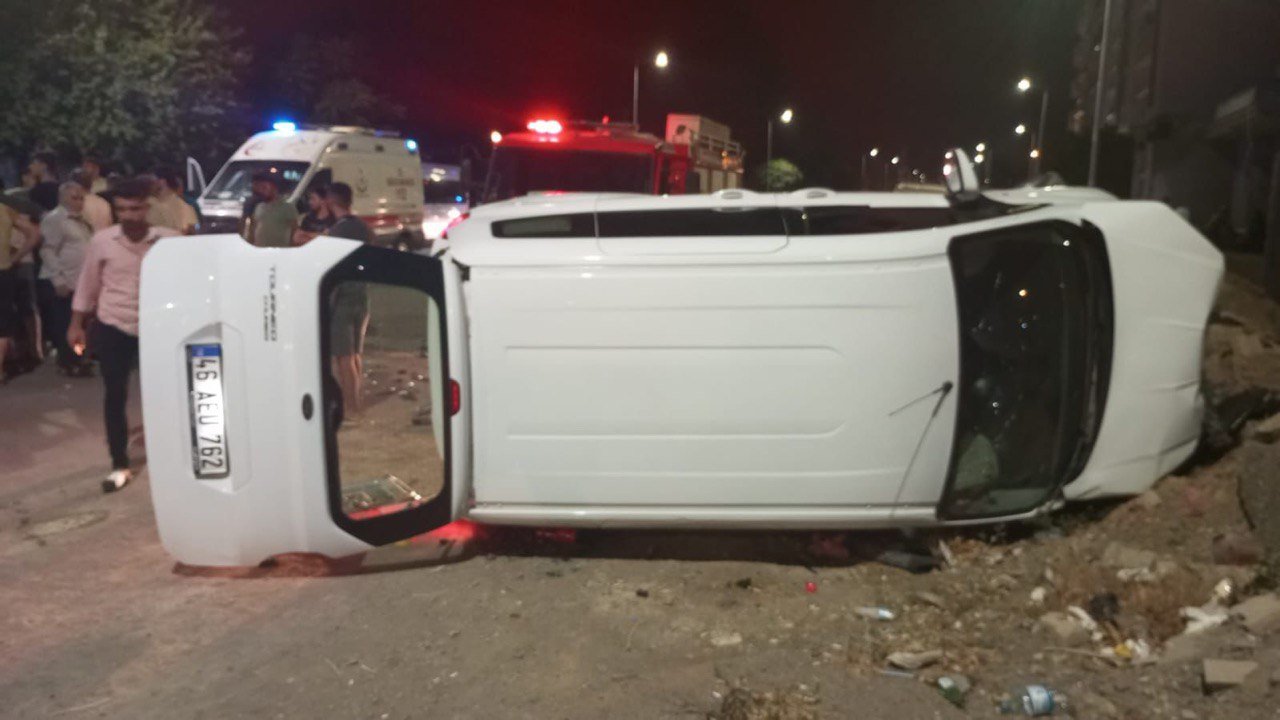 Türkoğlu’da korkutan kaza!