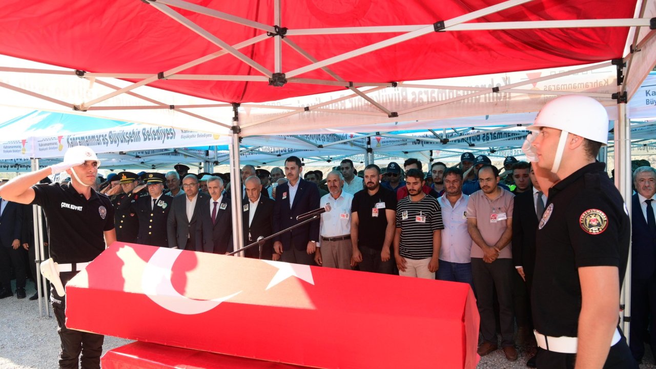 Şehit Polis Memuru Peksoy, Kahramanmaraş'ta son yolculuğuna uğurlandı