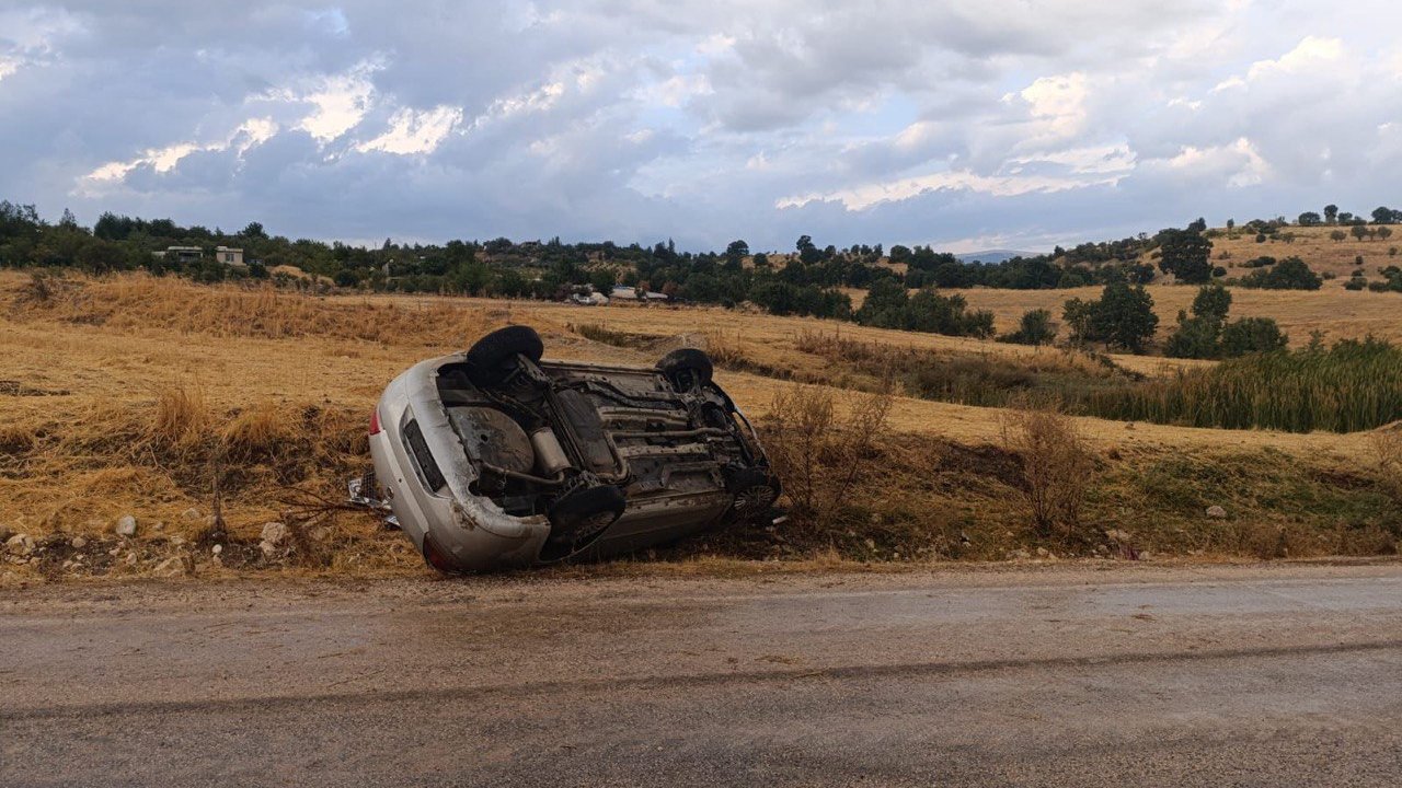 Kahramanmaraş’ta otomobil takla attı: 1 yaralı