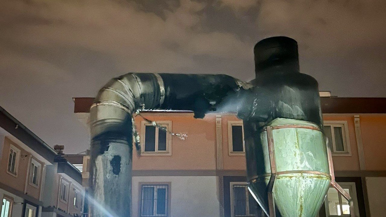 Kahramanmaraş’ta baca yangını korkuttu