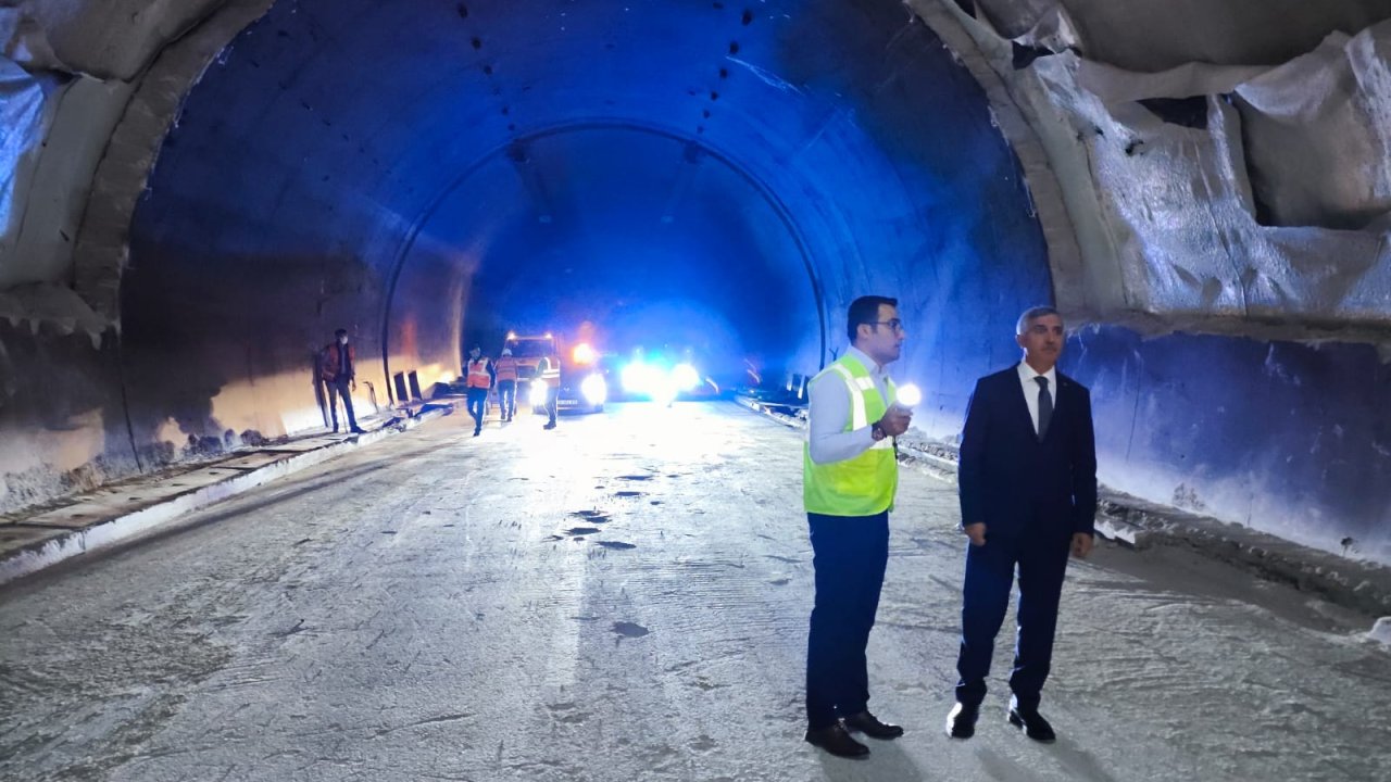 Vali Ünlüer, Âşık Mahzuni Şerif Tünelinde incelemede bulundu