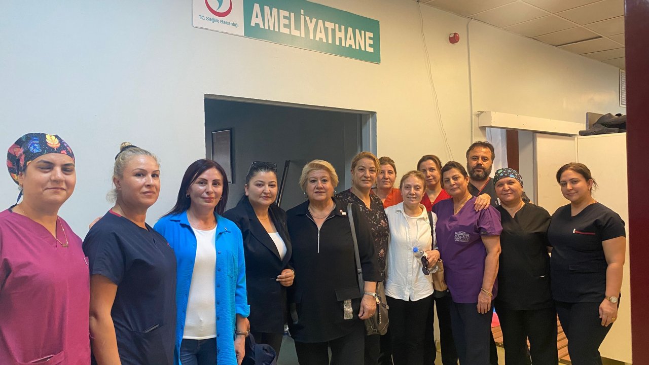 CHP’li kadınlardan sağlık çalışanlarına geçmiş olsun ziyareti
