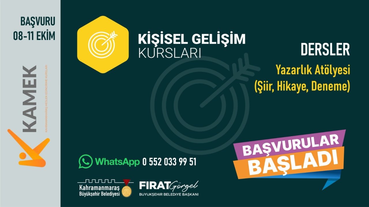 Büyükşehir’in Yazarlık Atölyesi yeni kalemlerini bekliyor!