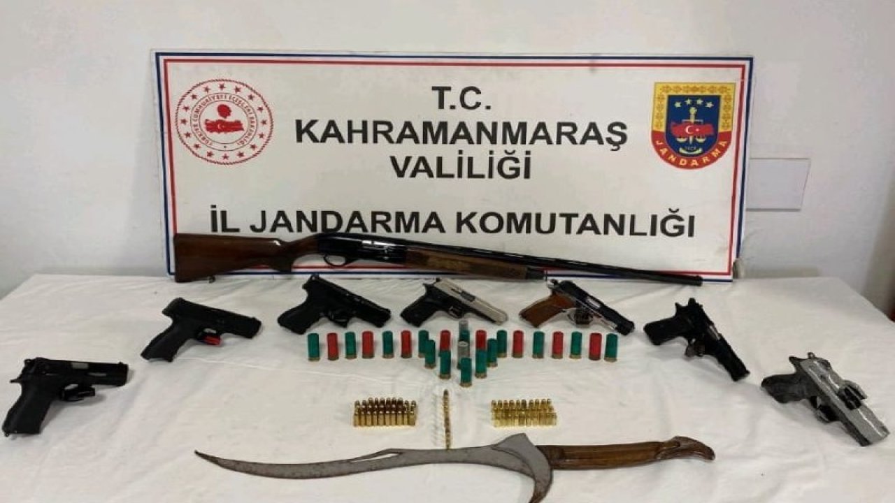 Kahramanmaraş’ta evinden cephanelik çıktı