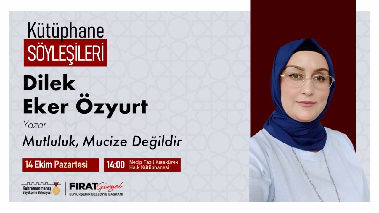 Kütüphane Söyleşileri, Yazar Özyurt İle devam edecek