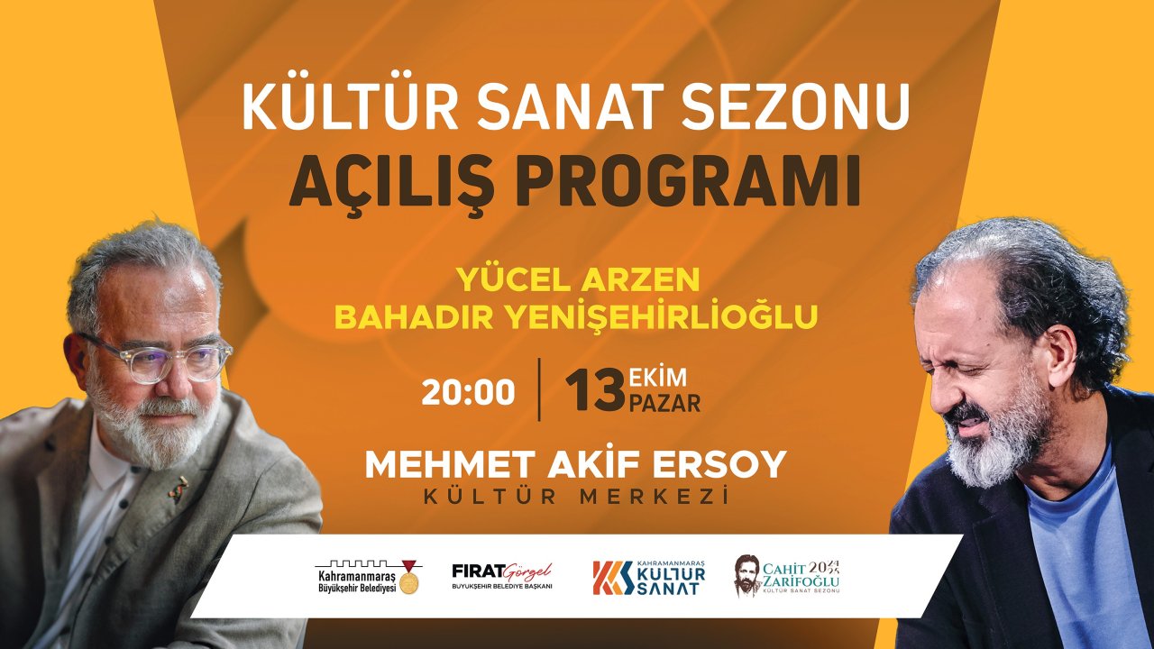 Cahit Zarifoğlu Kültür Sanat Sezonu görkemli programla başlayacak
